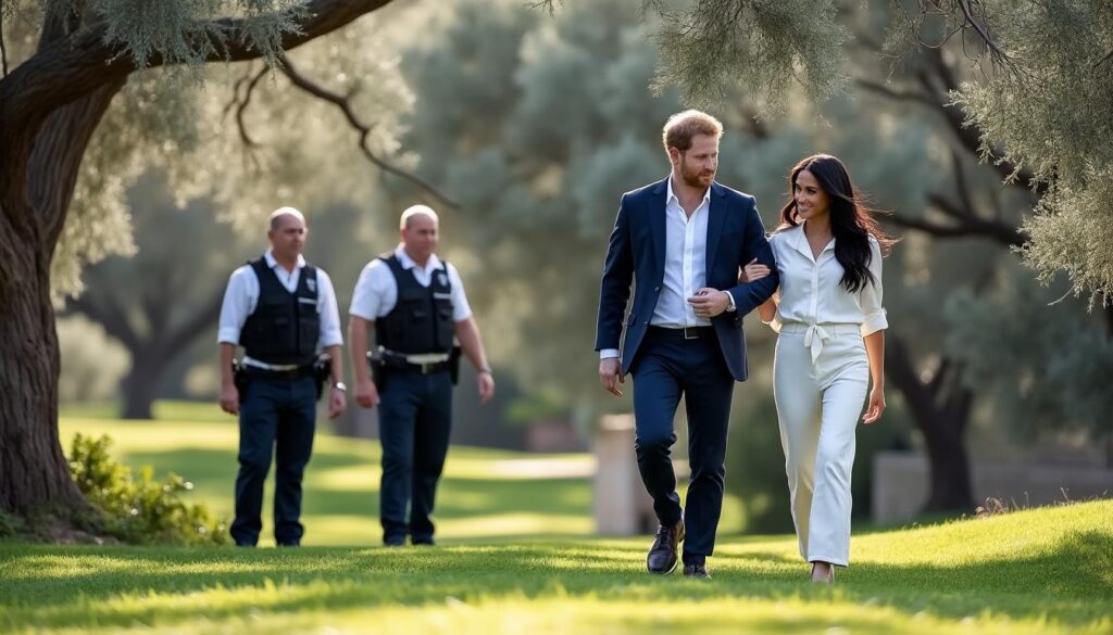 harry et meghan markle en australie : un déplacement sous haute surveillance, avec une attention particulière de william, révélant les tensions familiales au cœur de leur visite.