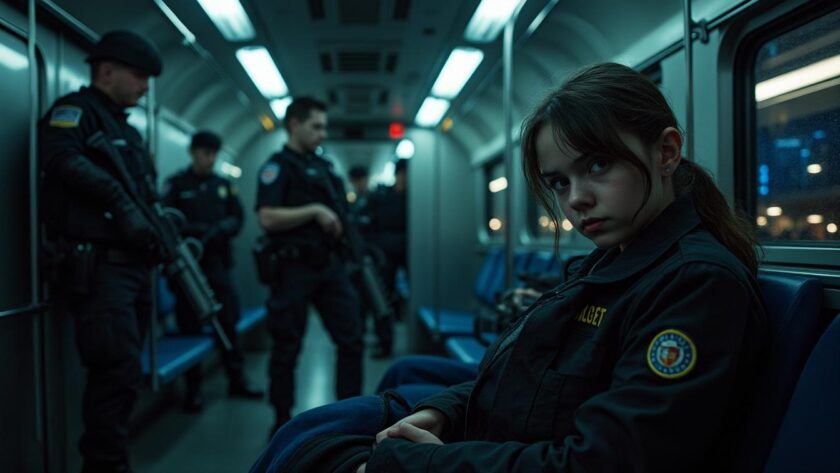 à 17 ans, un voyage en train en solo tourne au cauchemar lorsqu'une adolescente se retrouve entourée de douaniers armés, révélant un récit intense et bouleversant.