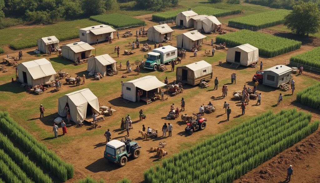 découvrez comment la commune de sautron gère l'installation temporaire des gens du voyage sur un terrain agricole grâce à une réorientation organisée et respectueuse.