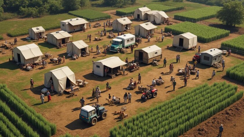 découvrez comment la commune de sautron gère l'installation temporaire des gens du voyage sur un terrain agricole grâce à une réorientation organisée et respectueuse.