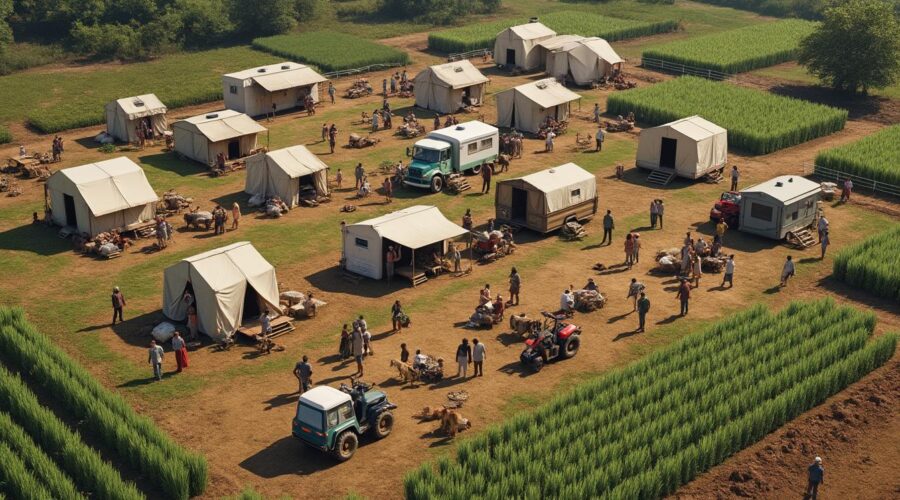 découvrez comment la commune de sautron gère l'installation temporaire des gens du voyage sur un terrain agricole grâce à une réorientation organisée et respectueuse.