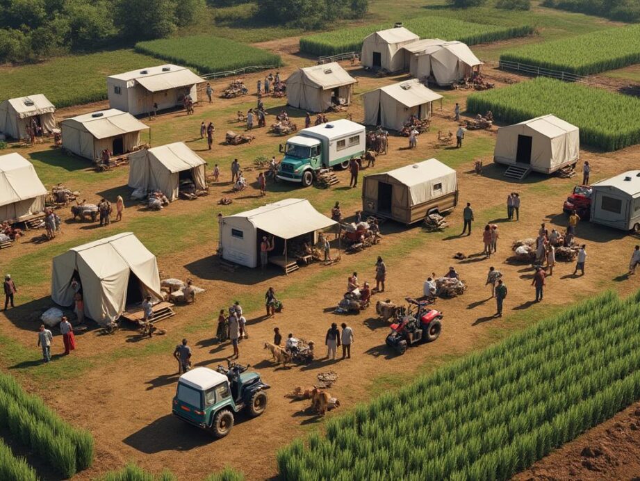 découvrez comment la commune de sautron gère l'installation temporaire des gens du voyage sur un terrain agricole grâce à une réorientation organisée et respectueuse.