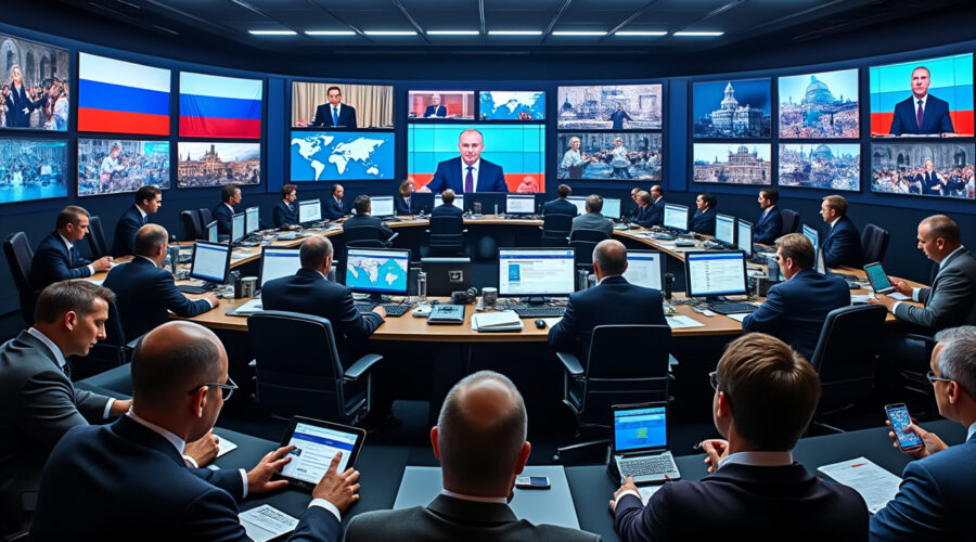 analyse du conflit en ukraine et des stratégies de la russie pour renforcer son influence sur l'opinion publique internationale.