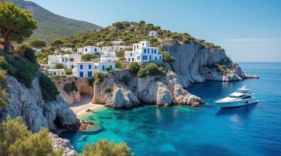 découvrez l'île privée en grèce mise aux enchères à partir de 247 000 €. une opportunité unique pour acquérir un coin de paradis déconnecté.