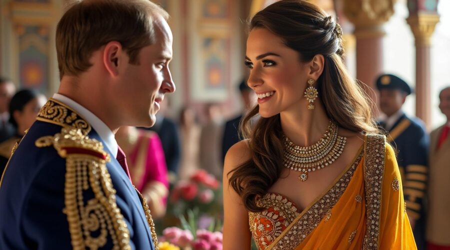 découvrez le séjour royal en inde de kate middleton et du prince william, un voyage riche en enjeux diplomatiques et en moments marquants.