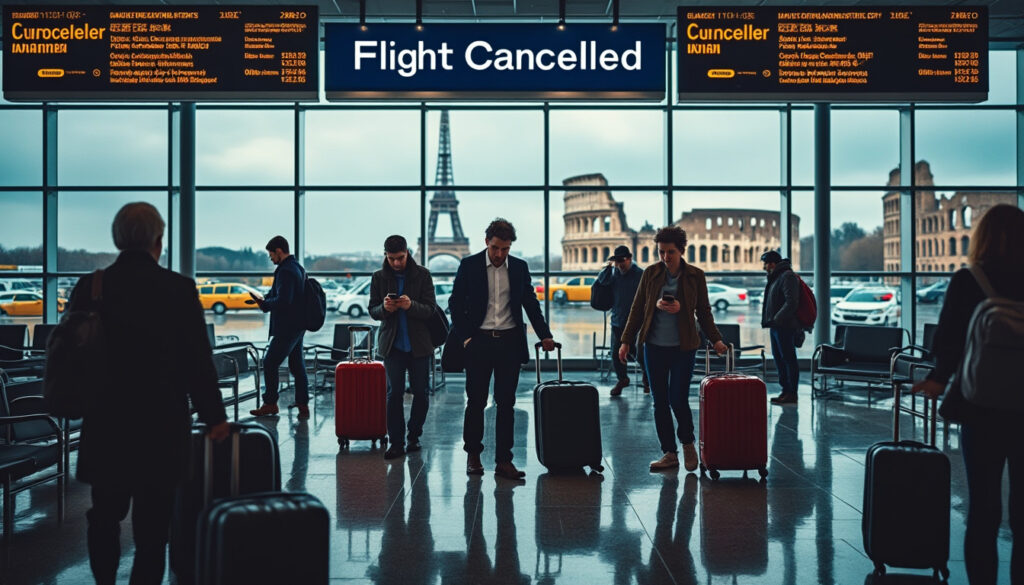 découvrez le récit captivant d'un voyage mouvementé : vol annulé, avion manqué de peu et voyageurs dispersés aux quatre coins de l'europe. une aventure pleine de surprises et d'émotions.