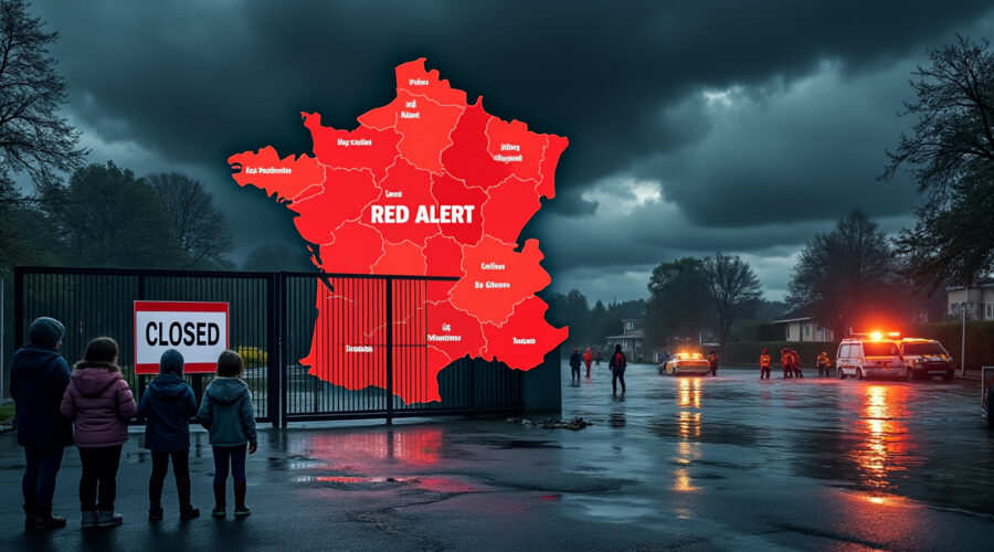 départements en vigilance rouge, fermeture de 845 écoles et collèges ce lundi, signalements de noyades : bilan complet et perspectives face à la crise actuelle.