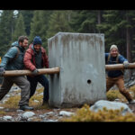 découvrez comment des voyageurs ont déplacé un bloc de béton de deux tonnes pour aménager leur campement, alliant force et ingéniosité dans un défi impressionnant.