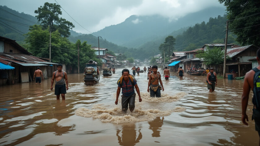 inondations dévastatrices au népal causent au moins 19 morts, avec 384 touristes toujours portés disparus. suivez les dernières mises à jour et actions de secours.