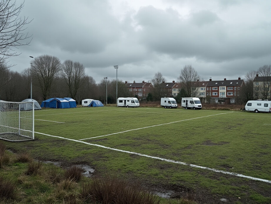 découvrez la situation préoccupante liée à l'installation non autorisée de gens du voyage sur l'ancien terrain de football de la commune, ses impacts et les réactions locales.