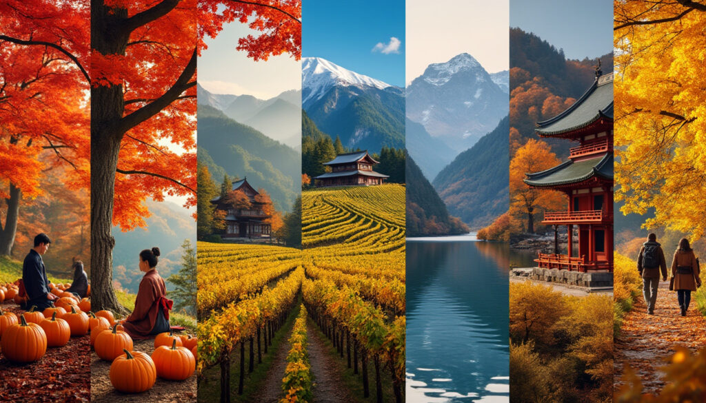découvrez 6 escapades d'automne autour du globe alliant délices culinaires, coutumes locales et panoramas aux couleurs dorées pour une saison riche en découvertes.