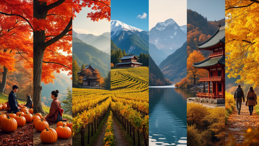 découvrez 6 escapades d'automne autour du globe alliant délices culinaires, coutumes locales et panoramas aux couleurs dorées pour une saison riche en découvertes.
