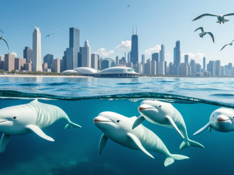 quatre nouveaux bélugas arrivent à chicago après la fermeture de marineland, offrant une nouvelle chance à ces cétacés dans leur nouvel habitat.