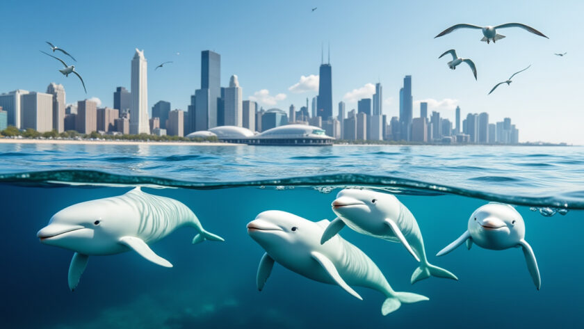 quatre nouveaux bélugas arrivent à chicago après la fermeture de marineland, offrant une nouvelle chance à ces cétacés dans leur nouvel habitat.