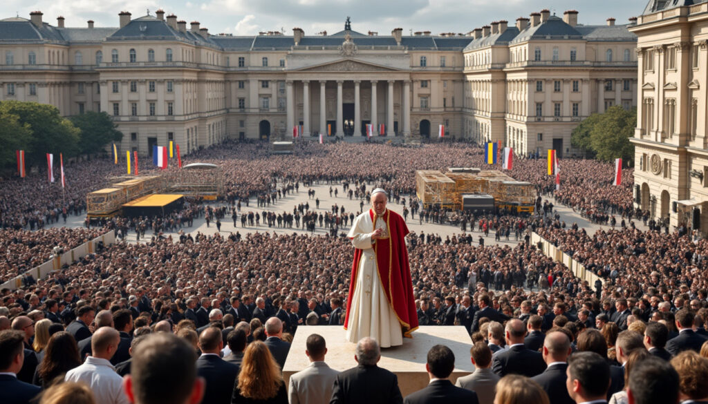 découvrez le coût impressionnant de la visite du pape léon xiv en france, avec des millions d'euros investis pour cet événement historique.
