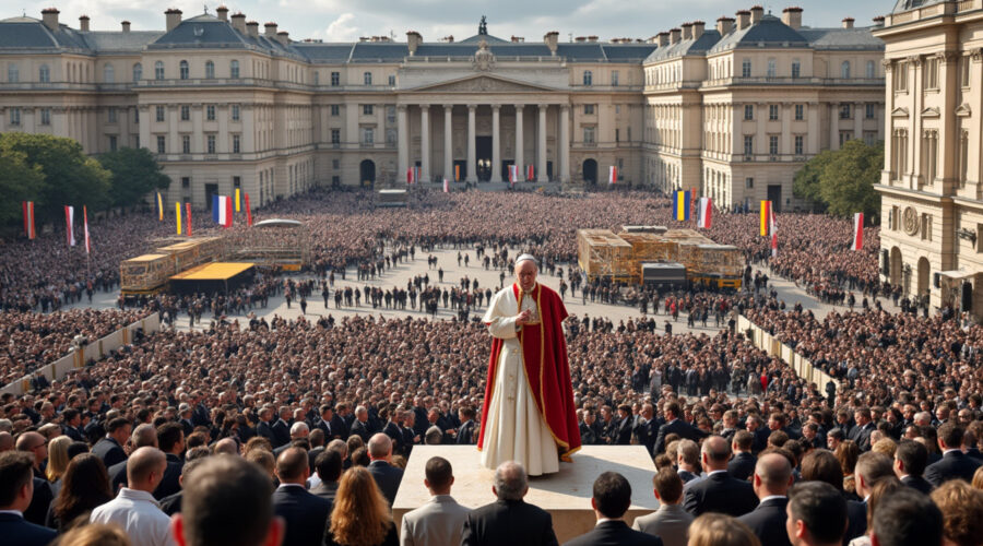 découvrez le coût impressionnant de la visite du pape léon xiv en france, avec des millions d'euros investis pour cet événement historique.
