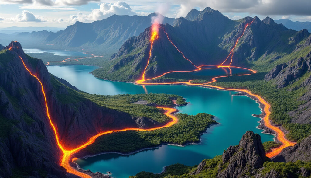 découvrez 5 itinéraires uniques pour explorer des volcans majestueux, des lacs tranquilles et des falaises impressionnantes, et plongez dans des paysages naturels d'une beauté surnaturelle.