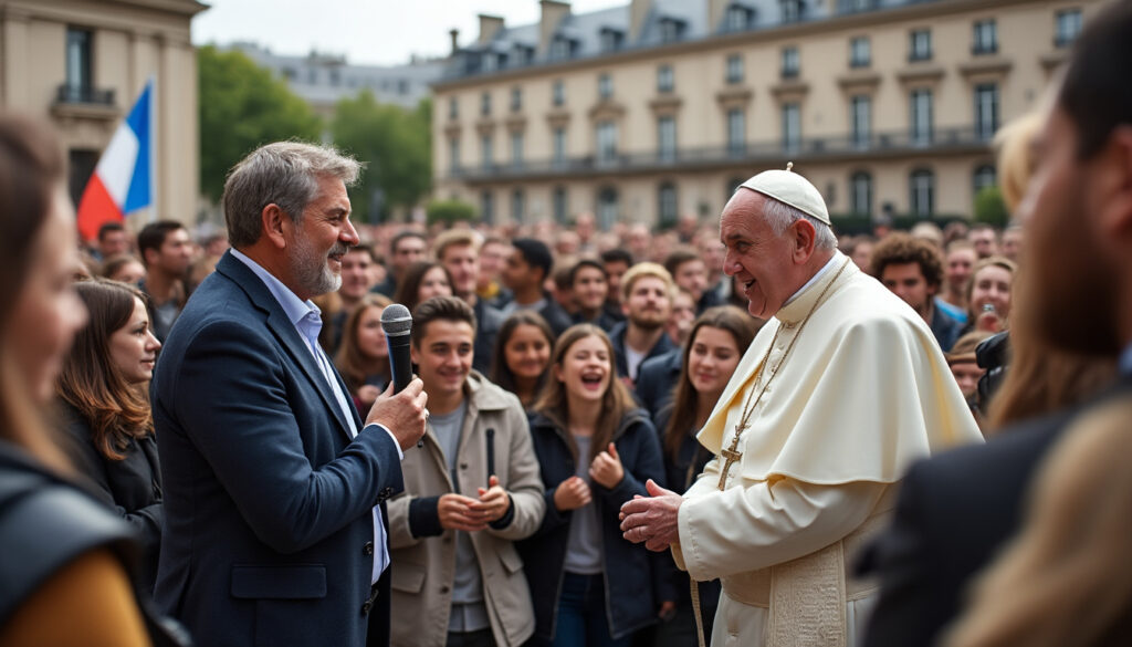 lors de son voyage en france, le pape léon xiv appelle les jeunes à prendre leur époque en main, rapporte eudes d’orléans.