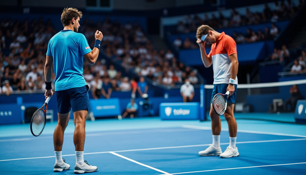à l’atp 500 de tokyo, arthur fils manque d’incisivité et s’incline face à valentin vacherot en quarts de finale.